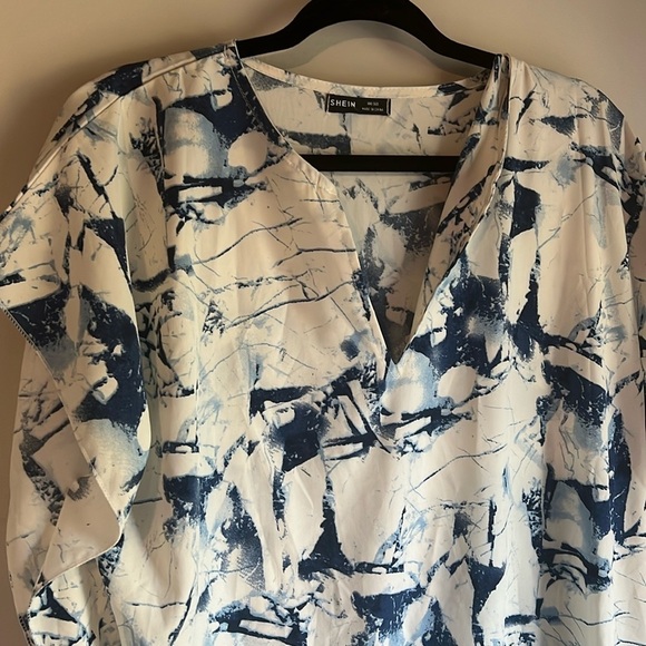SHEIN - BLUE PATTERN KAFTAN - SIZE M - NWOT - Picture 3 of 5